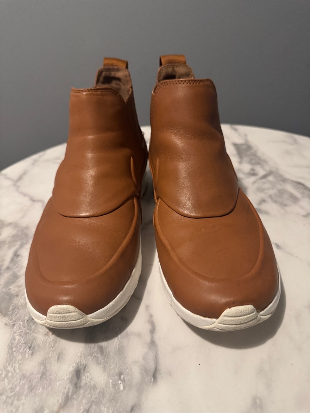 Nike Men's Slip-On Sneakers in Brown and White
